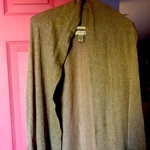 Sweater  dressy gold sparkle thread